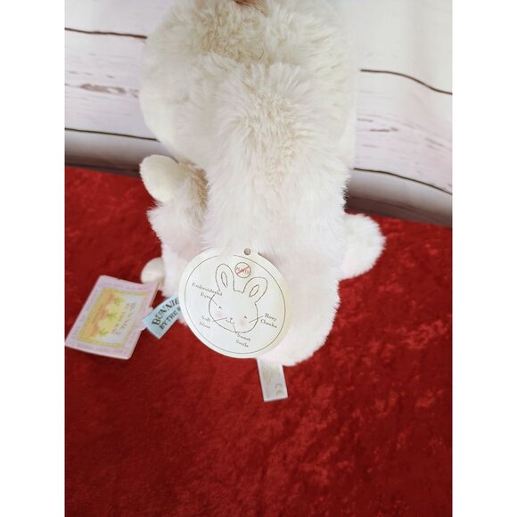 Bunnies By The Bay Tiny Nibble White Plush Bunny Stuffed Animal Toy 10" Handcraf - Picture 4 of 8